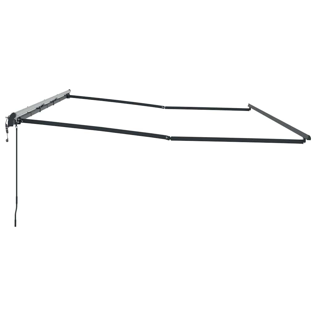 Markise Manual Antrasitt 6 x 3 m Metall
