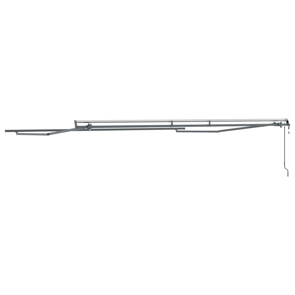 Markise Manual Antrasitt 4 × 3,5 m Metall