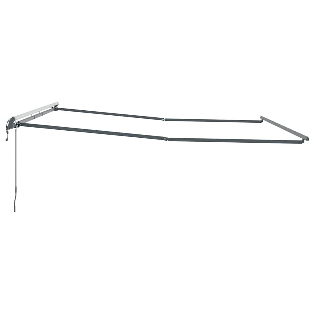 Markise Manual Antrasitt 4 × 3,5 m Metall