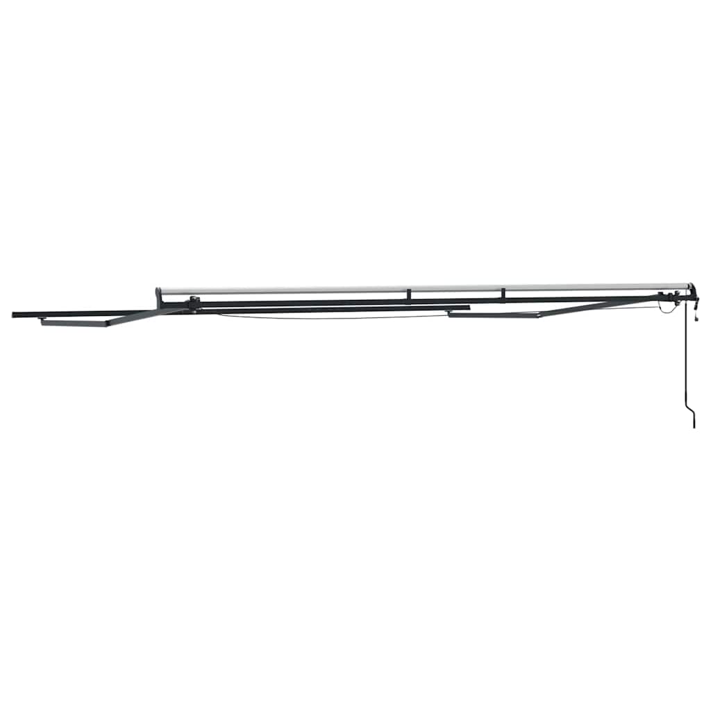Markise med Manual Antrasitt 5 x 3 m Metall