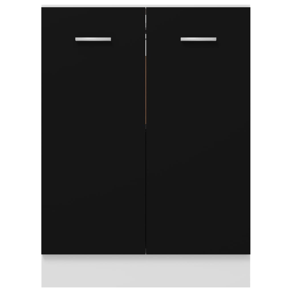 Bunnskap svart 60x46x81,5 cm konstruert tre