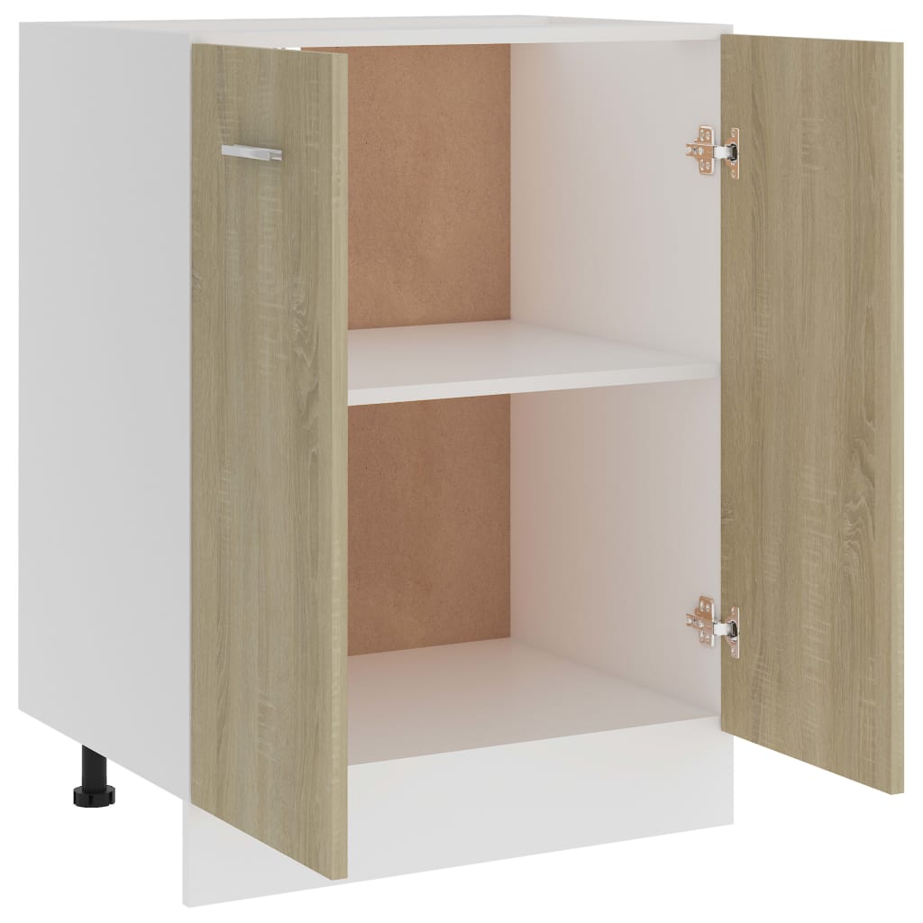 Bunnskap sonoma eik 60x46x81,5 cm konstruert tre