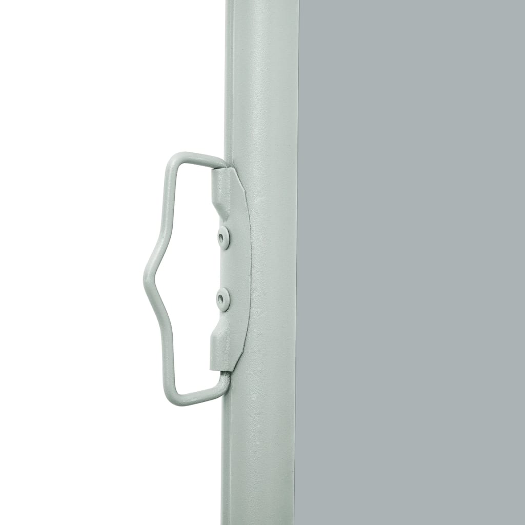 Uttrekkbar sidemarkise 140x600 cm grå