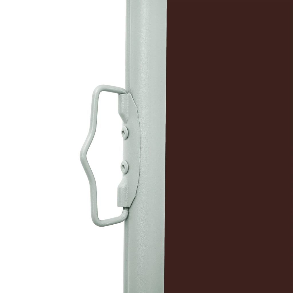 Uttrekkbar sidemarkise 140x600 cm brun