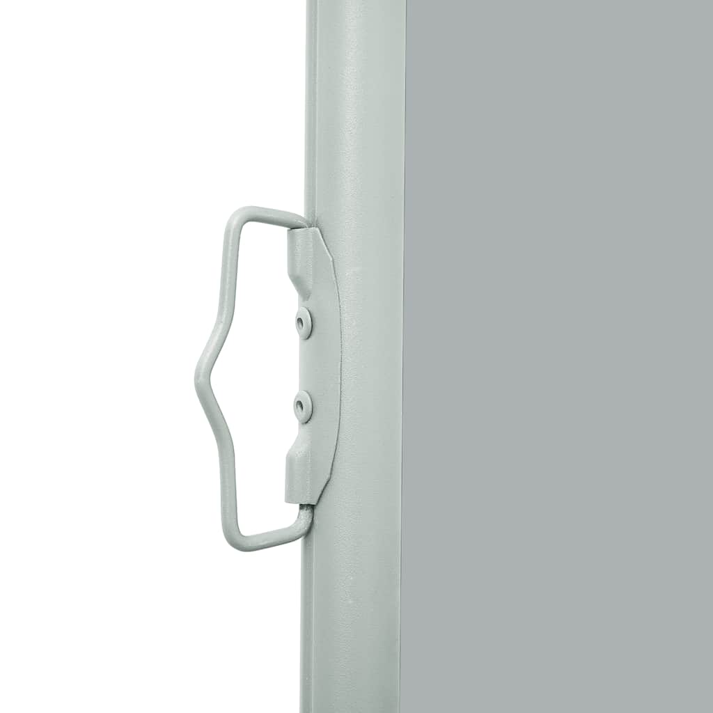 Uttrekkbar sidemarkise 600x160 cm grå