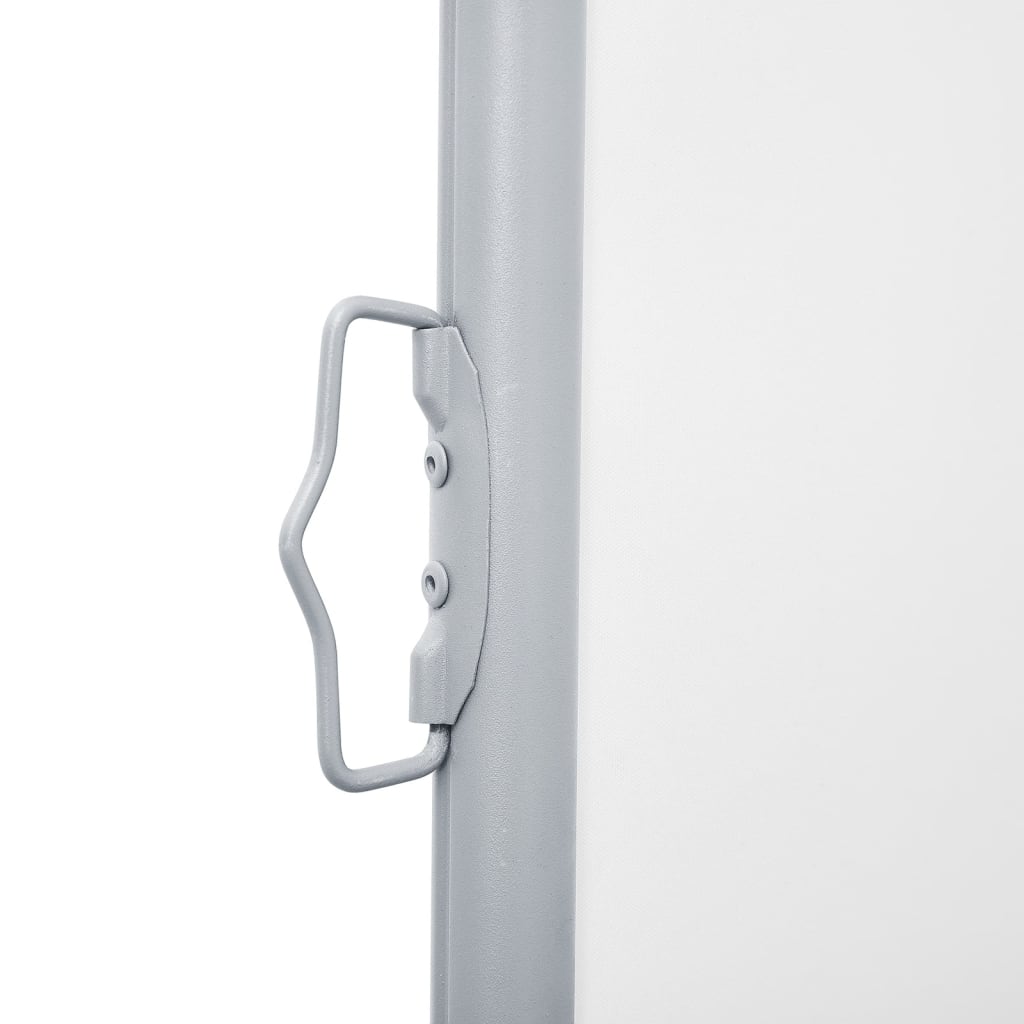 Uttrekkbar sidemarkise 170x1200 cm kremhvit