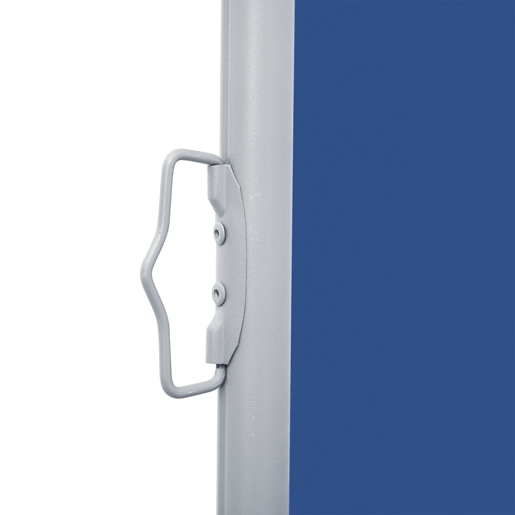 Uttrekkbar sidemarkise 170x1200 cm blå