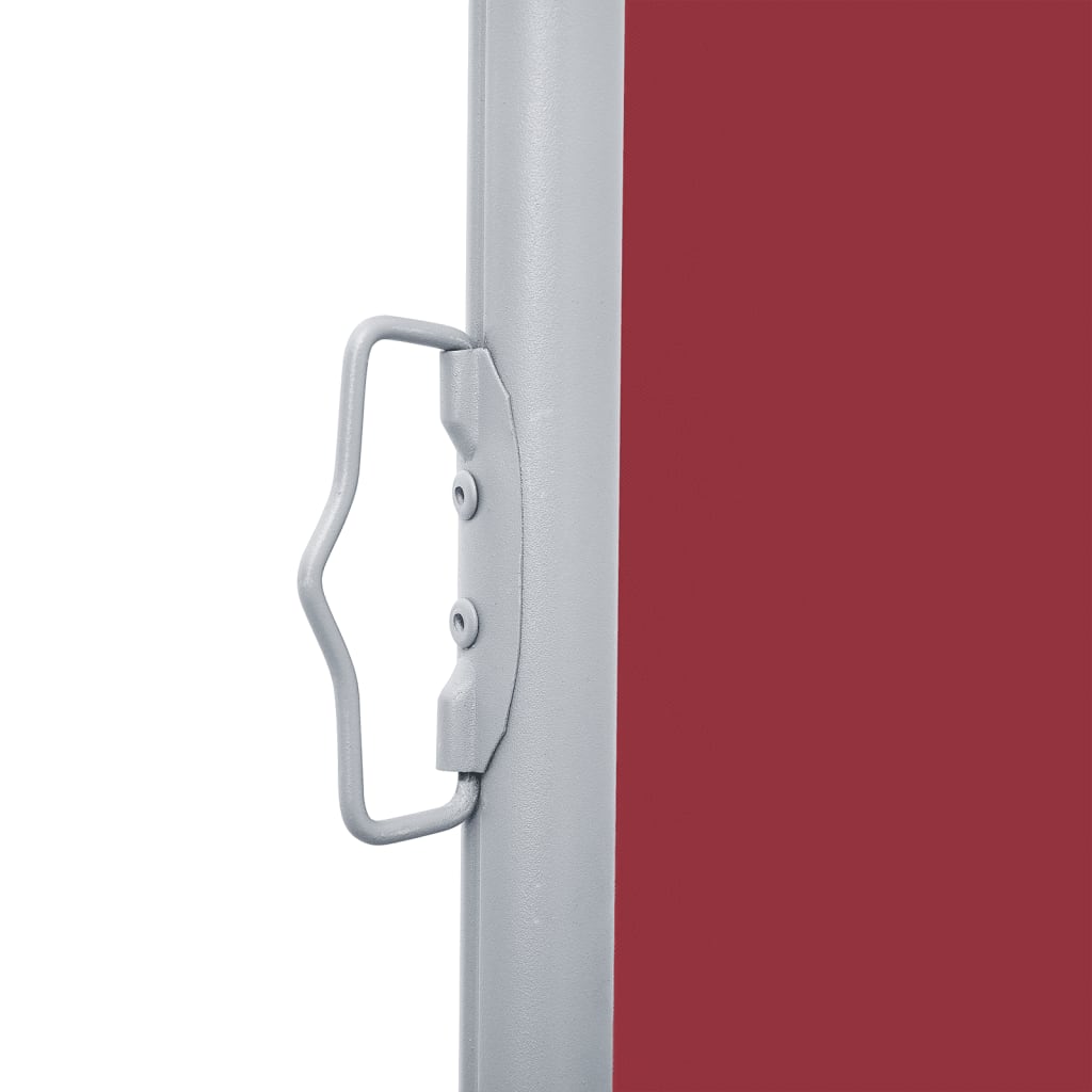 Uttrekkbar sidemarkise 170x1200 cm rød