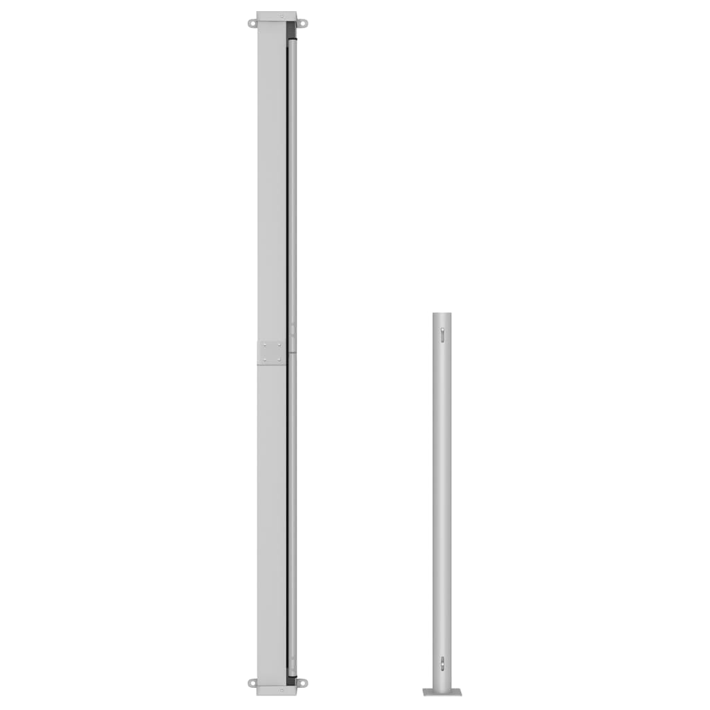 Uttrekkbar sidemarkise 200x500 cm brun