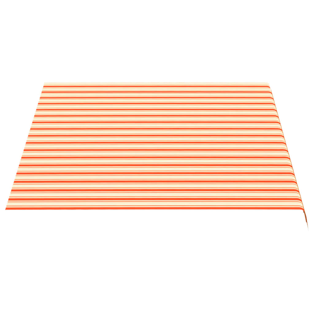 Erstatningsduk for markise gul og oransje 3,5x2,5 m