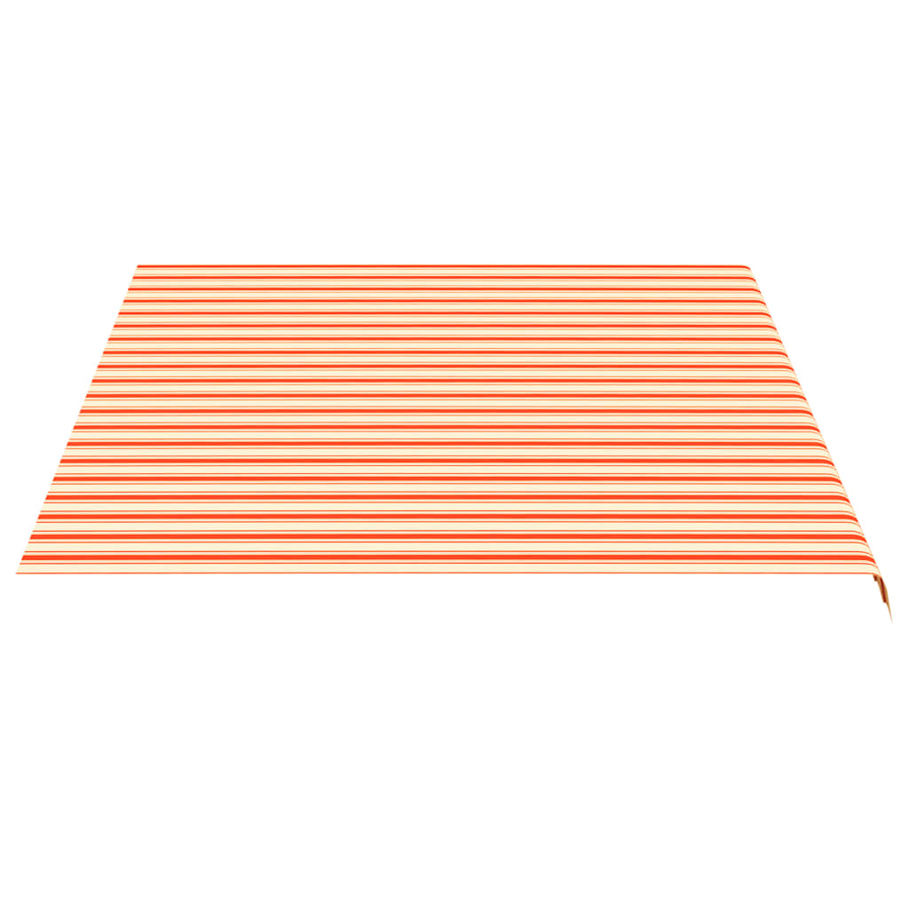 Erstatningsduk for markise gul og oransje 4,5x3,5 m