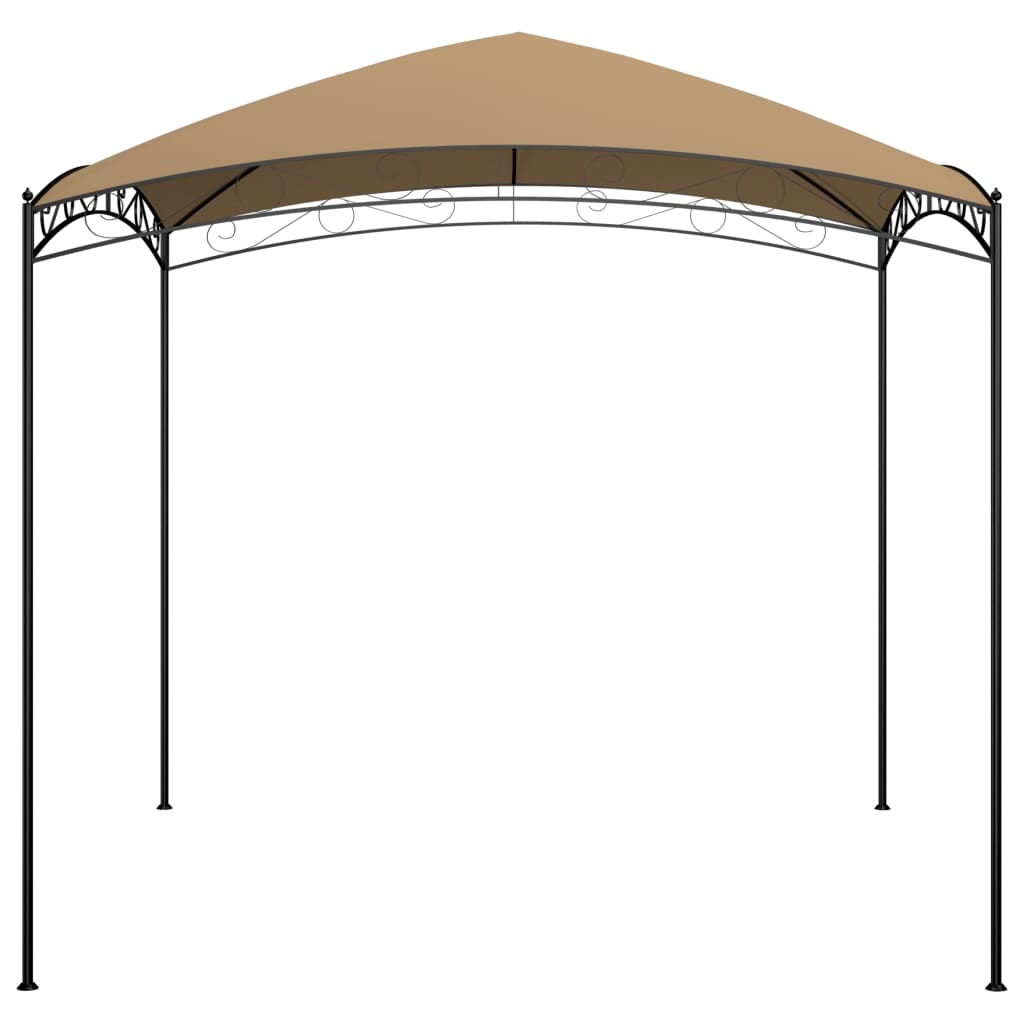 Paviljong 3x3x2,65 m gråbrun 180 g/m²