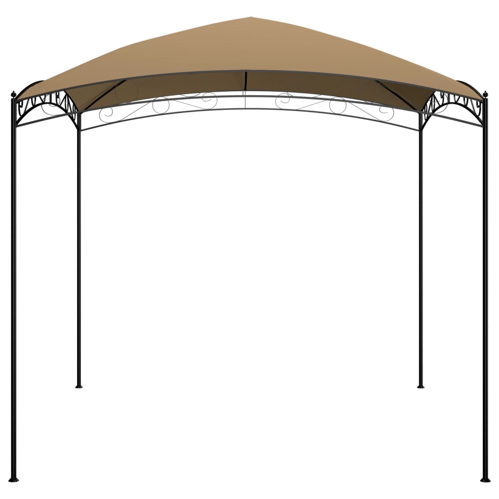 Paviljong 3x3x2,65 m gråbrun 180 g/m²