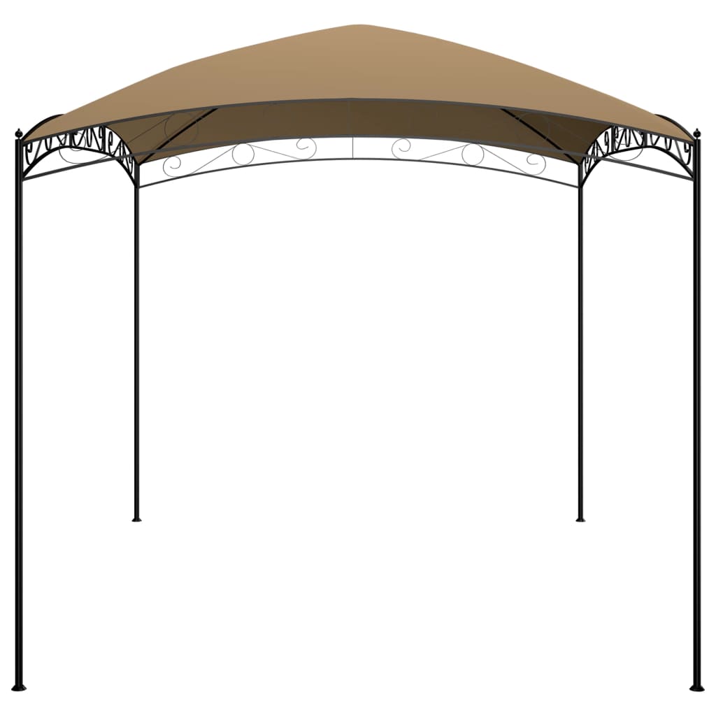 Paviljong 3x4x2,65 m gråbrun 180 g/m²