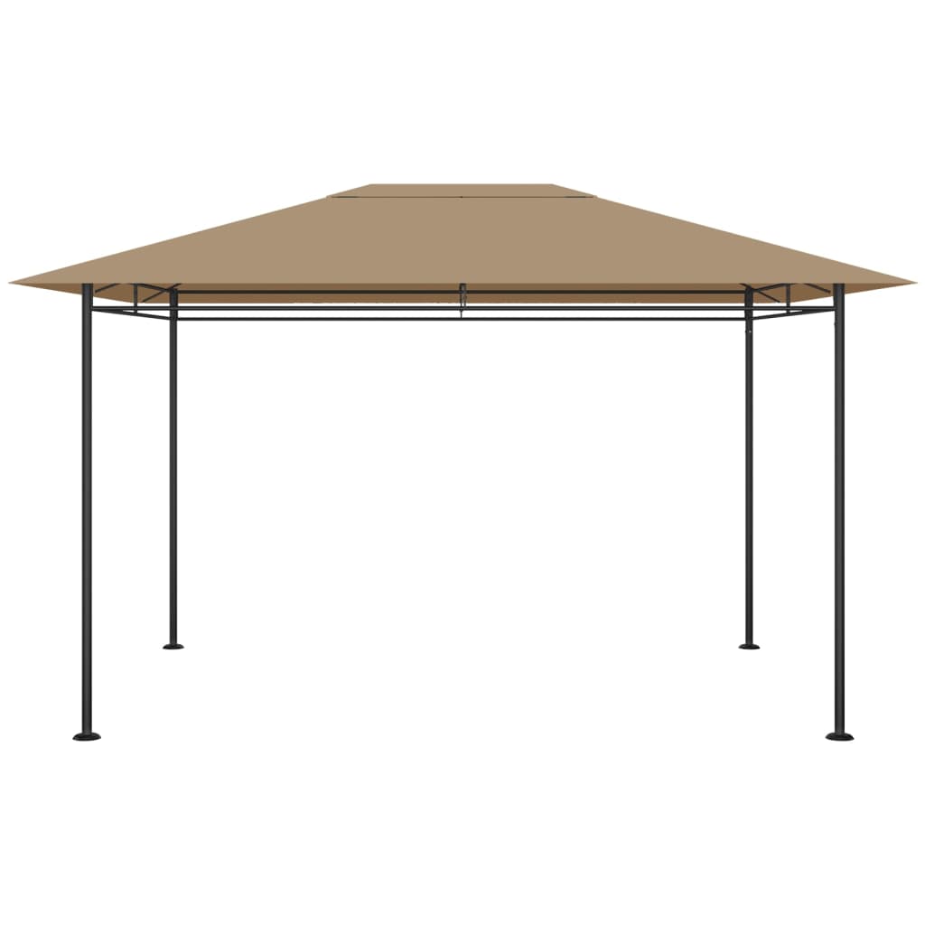 Paviljong 384x281x270 cm gråbrun 180 g/m²