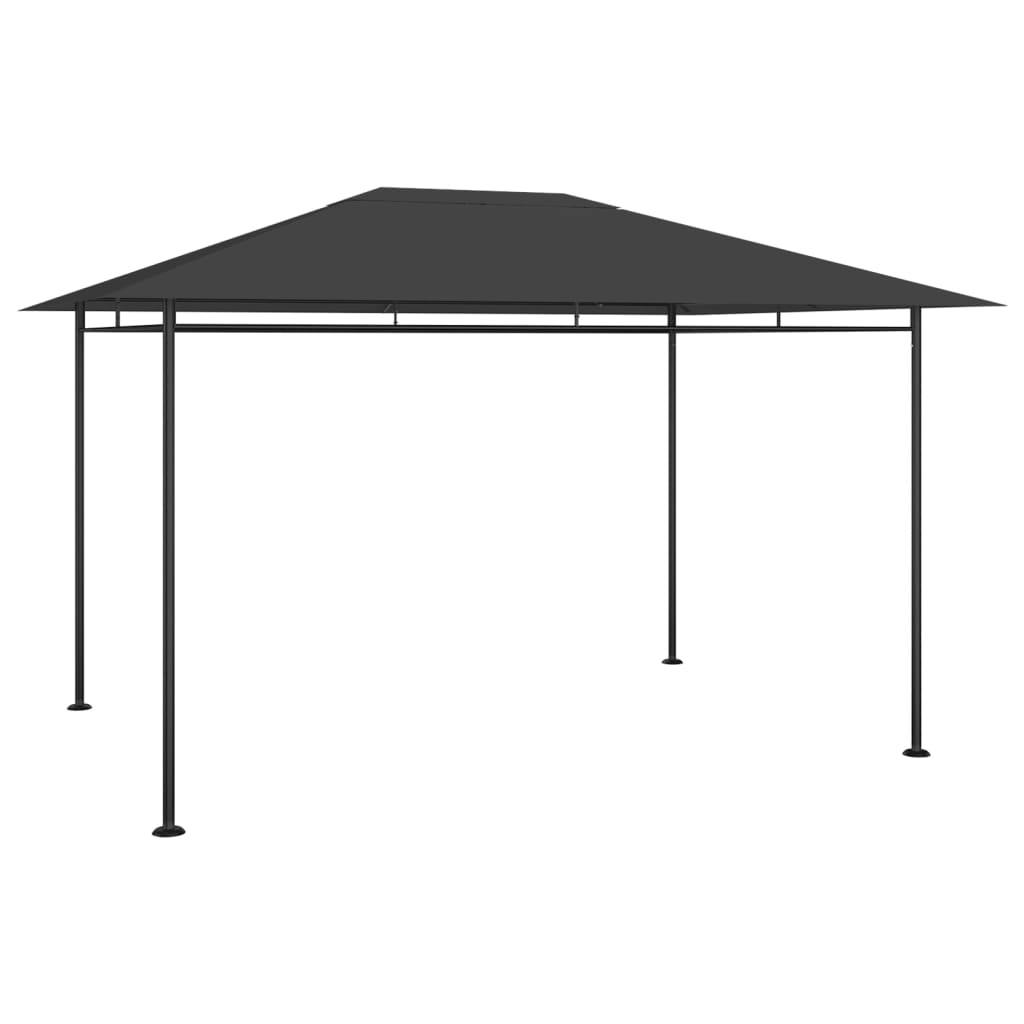 Paviljong 384x281x270 cm antrasitt 180 g/m²