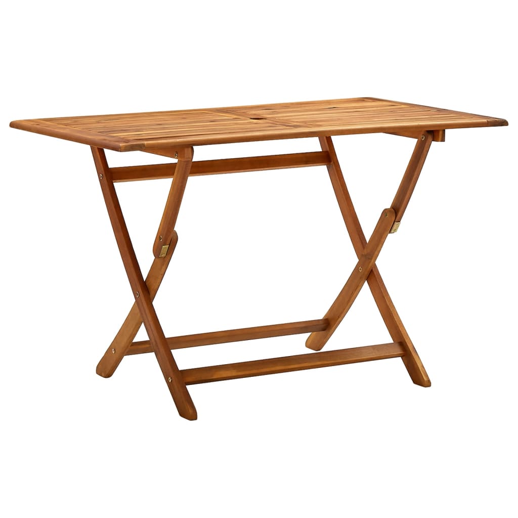 Sammenleggbart hagebord 120x70x75 cm heltre akasie