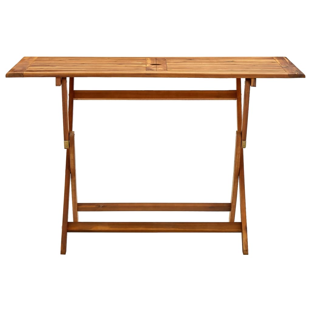 Sammenleggbart hagebord 120x70x75 cm heltre akasie