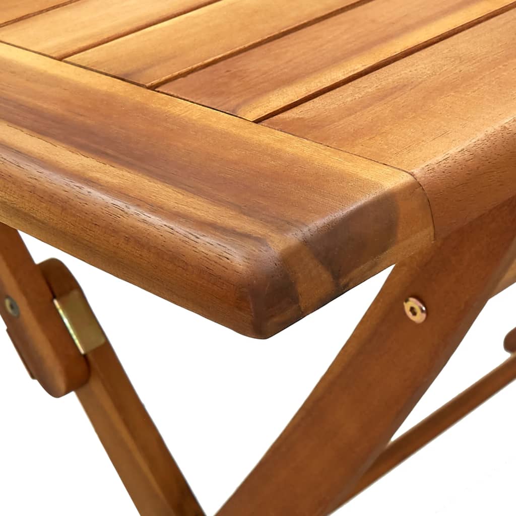 Sammenleggbart hagebord 120x70x75 cm heltre akasie