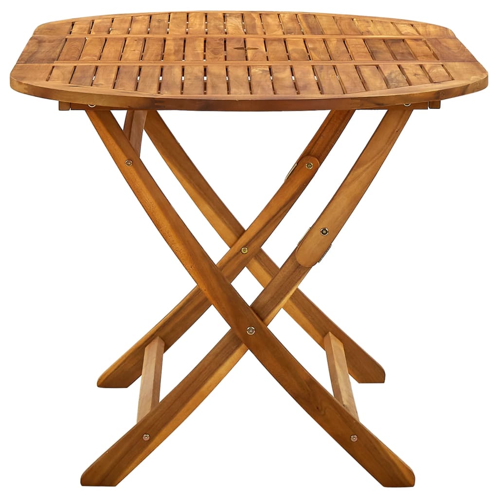 Sammenleggbart hagebord 160x85x75 cm heltre akasie