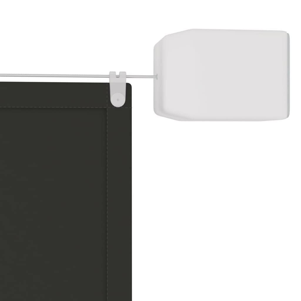 Vertikal markise antrasitt 140x420 cm oxford stoff