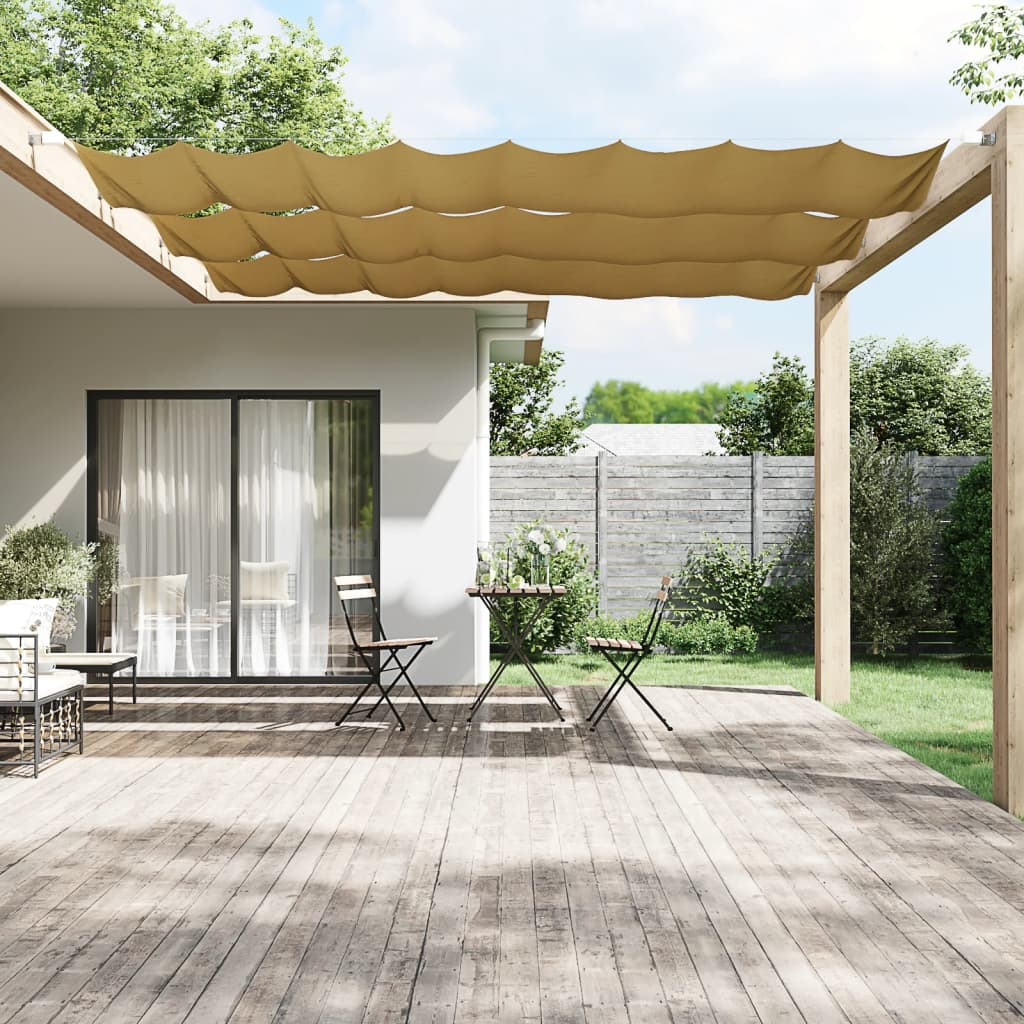 Vertikal markise beige 100x1200 cm oxfordstoff