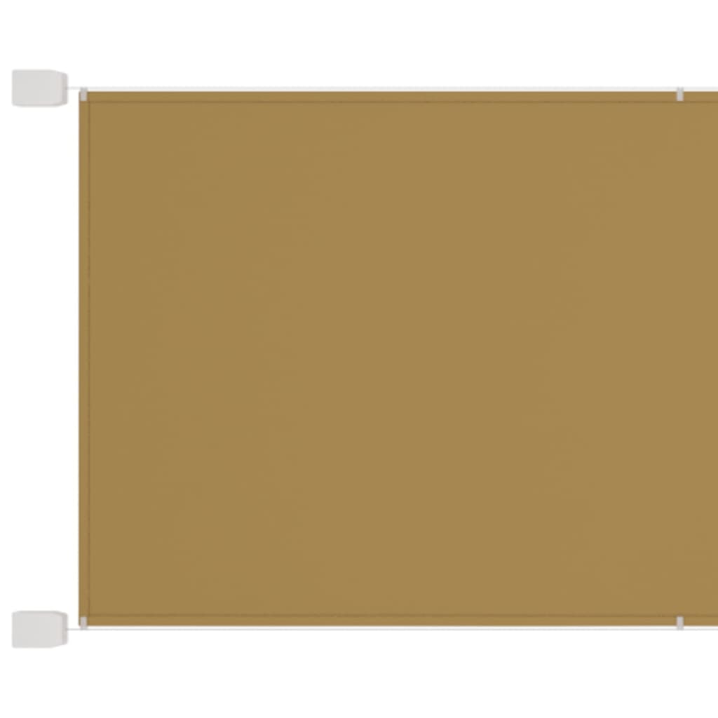 Vertikal markise beige 140x420 cm oxfordstoff