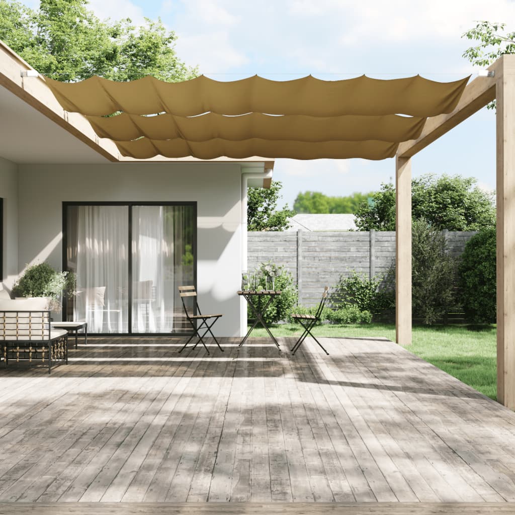 Vertikal markise beige 140x420 cm oxfordstoff