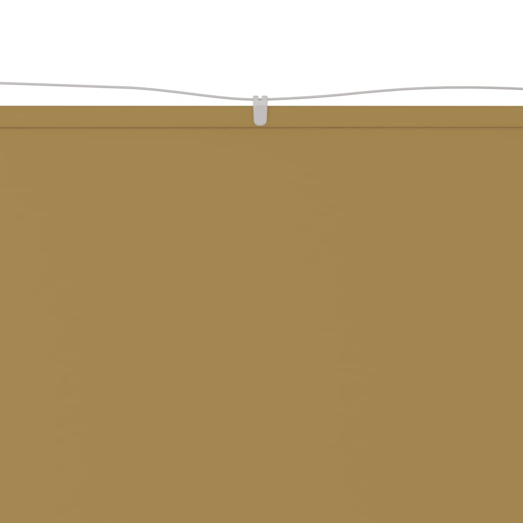 Vertikal markise beige 140x1000 cm oxfordstoff