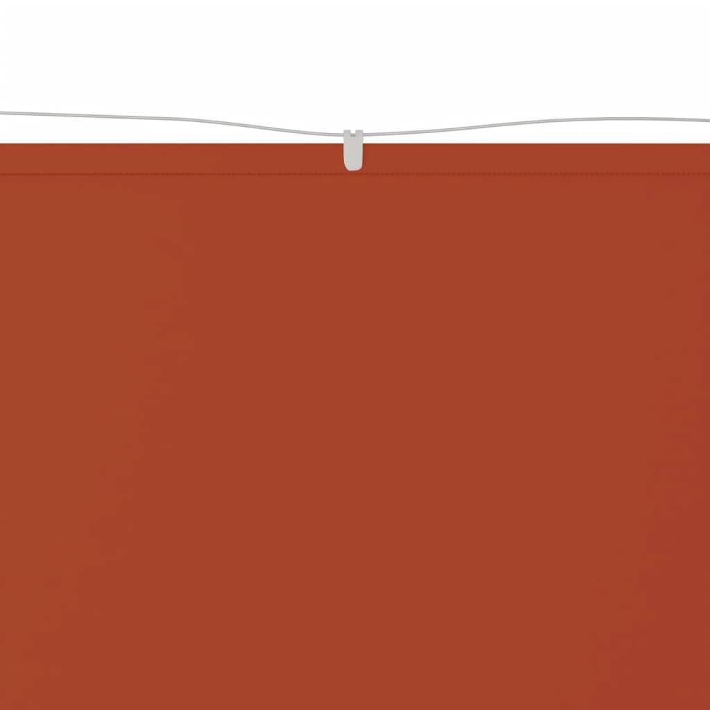 Vertikal markise terrakotta 140x600 cm oxfordstoff