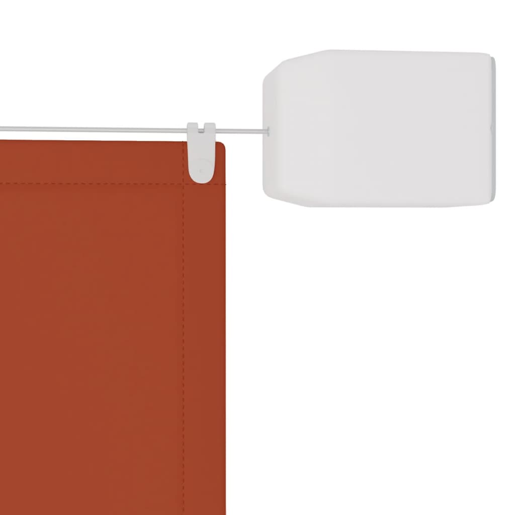 Vertikal markise terrakotta 140x600 cm oxfordstoff