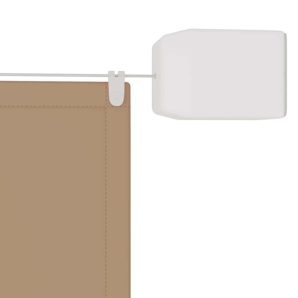 Vertikal markise gråbrun 100x1200 cm oxford stoff