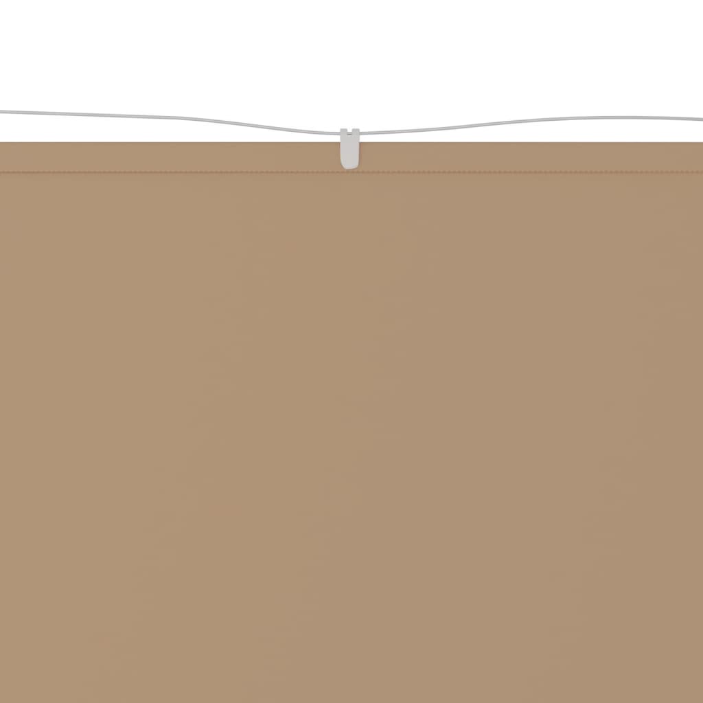 Vertikal markise gråbrun 140x600 cm oxfordstoff