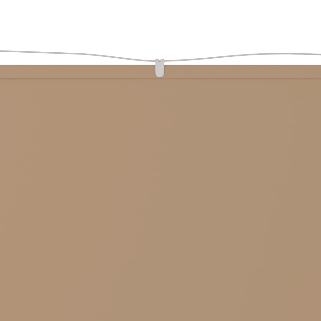 Vertikal markise gråbrun 140x800 cm oxfordstoff