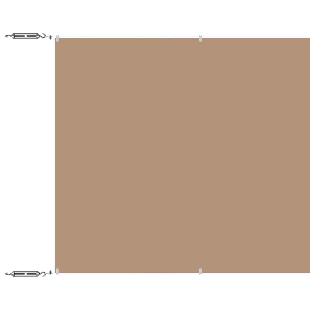 Vertikal markise gråbrun 180x1200 cm oxfordstoff