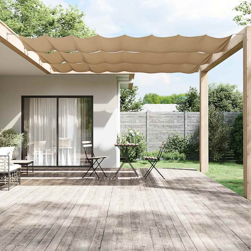 Vertikal markise gråbrun 180x1200 cm oxfordstoff