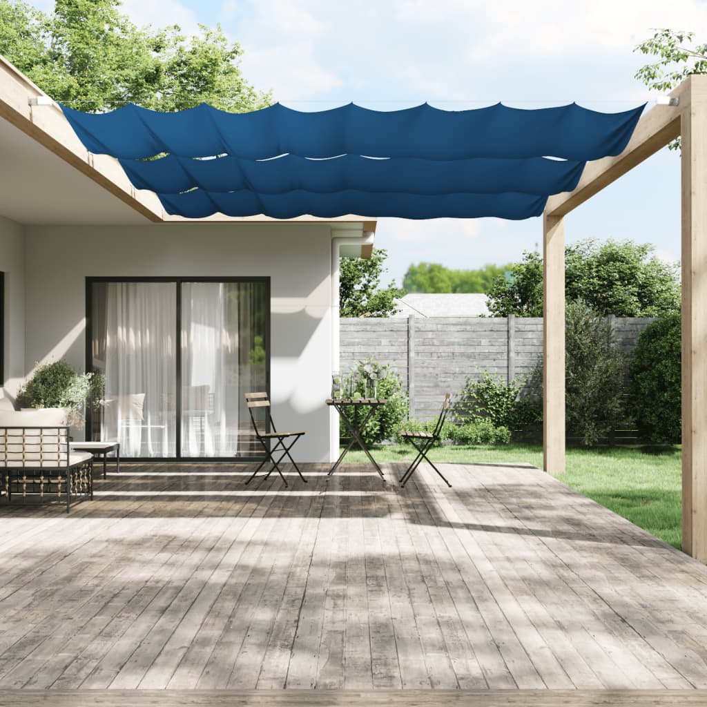 Vertikal markise blå 140x360 cm oxfordstoff