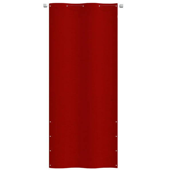 Balkongskjerm rød 100x240 cm oxfordstoff