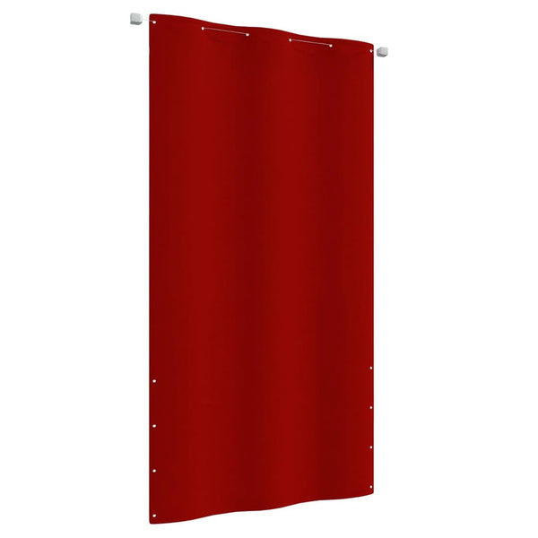 Balkongskjerm rød 120x240 cm oxfordstoff