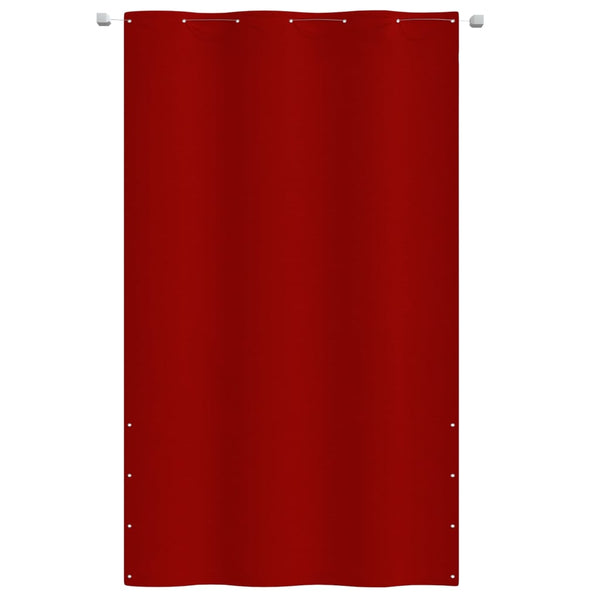 Balkongskjerm rød 140x240 cm oxfordstoff