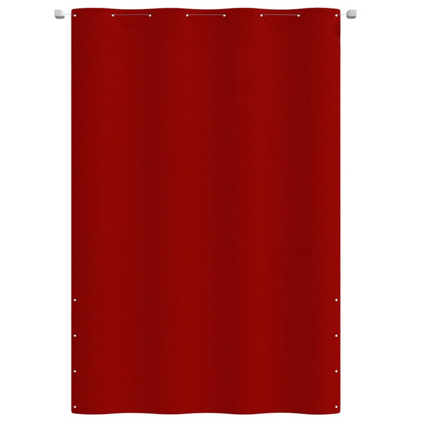 Balkongskjerm rød 160x240 cm oxfordstoff