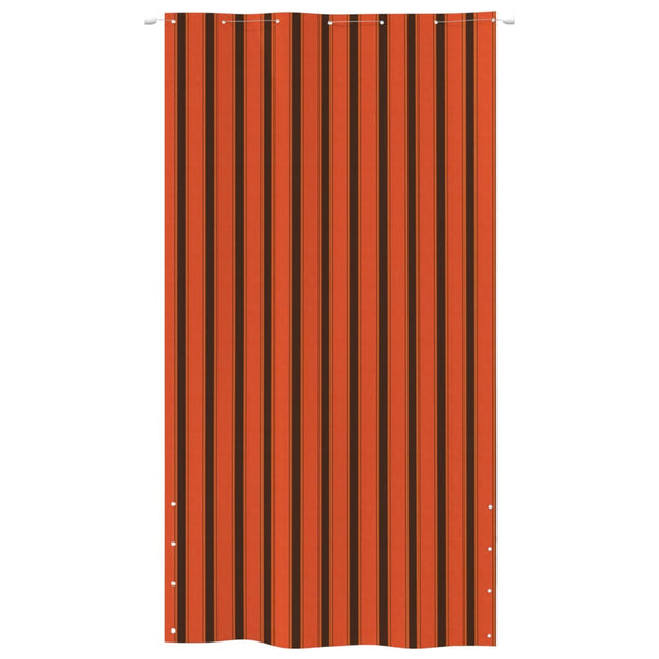 Balkongskjerm oransje og brun 140x240 cm oxfordstoff