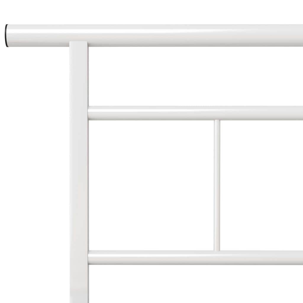 Sengeramme hvit metall 120x200 cm