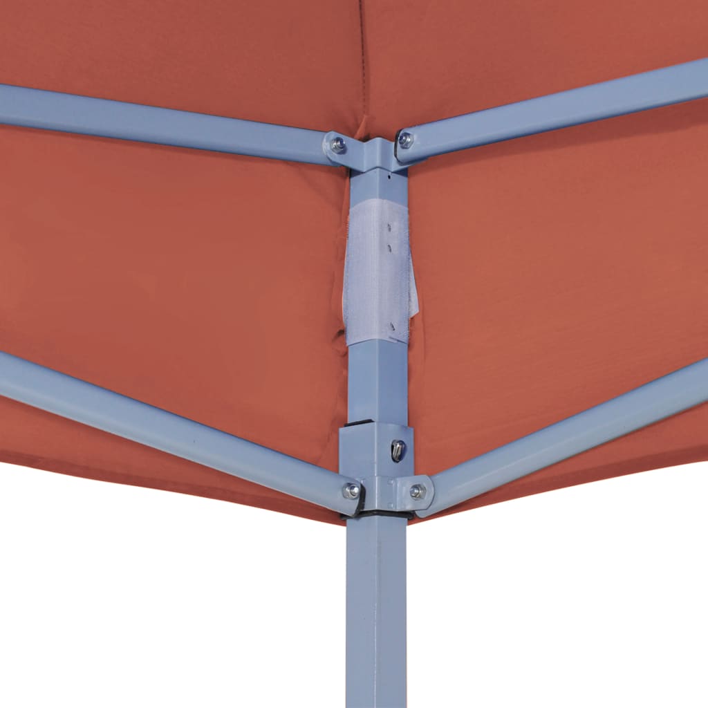 Teltduk for festtelt 3x3m terrakotta 270 g/m²