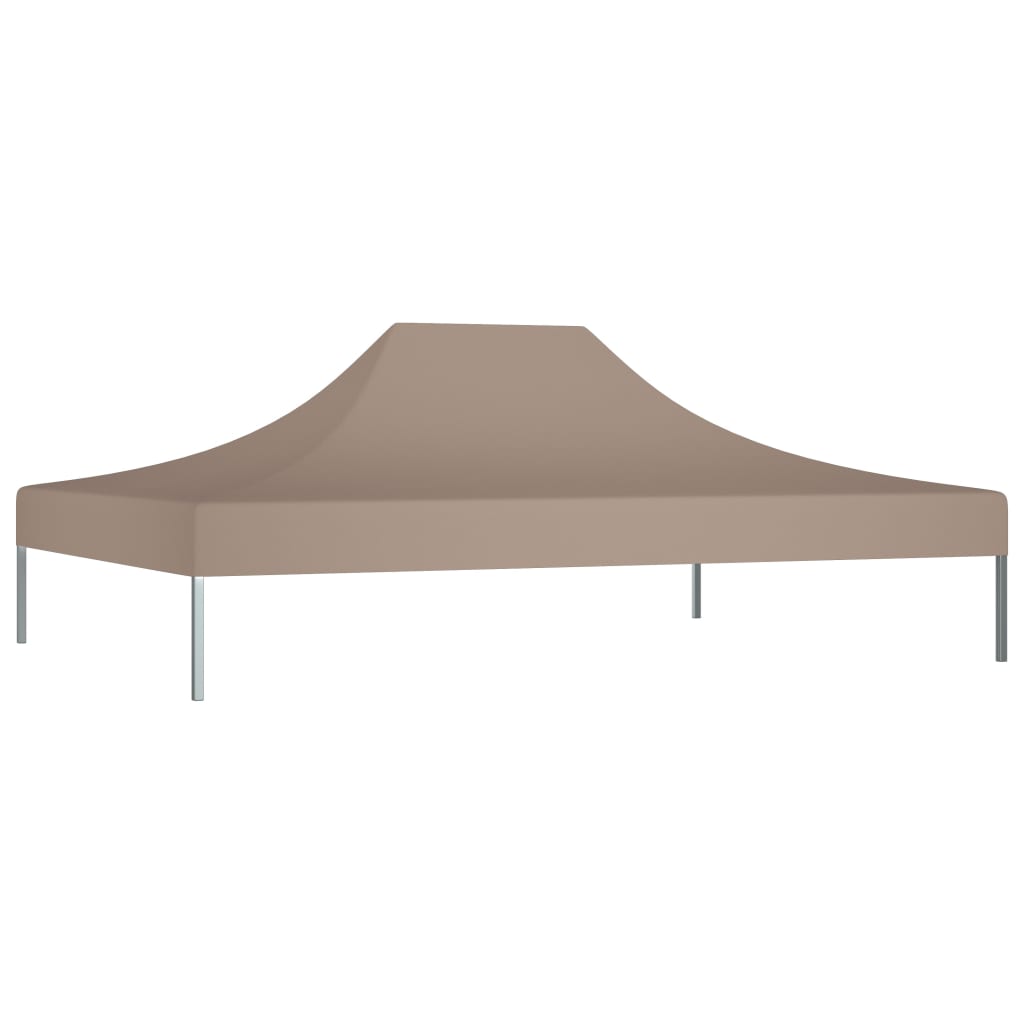 Teltduk for festtelt 4x3 m gråbrun 270 g/m²