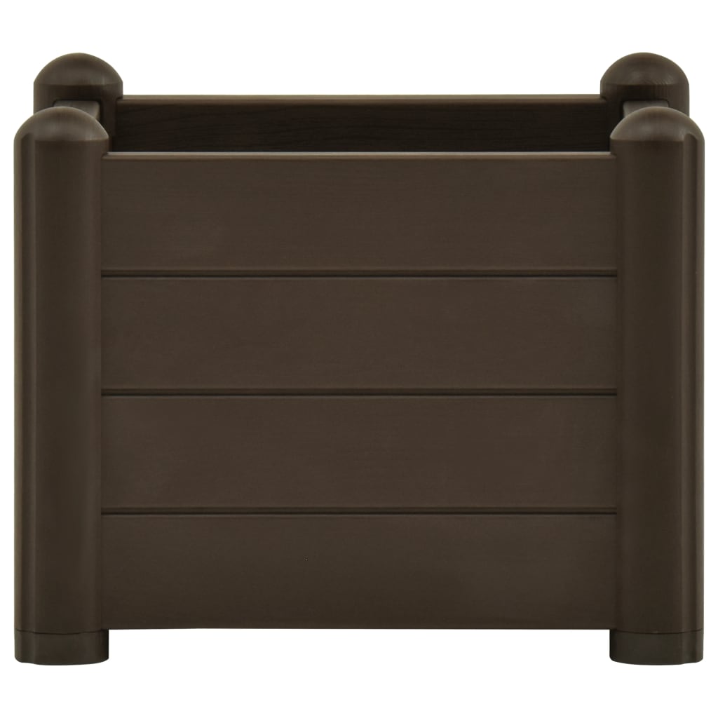 Høybed PP mocca 43x43x35 cm