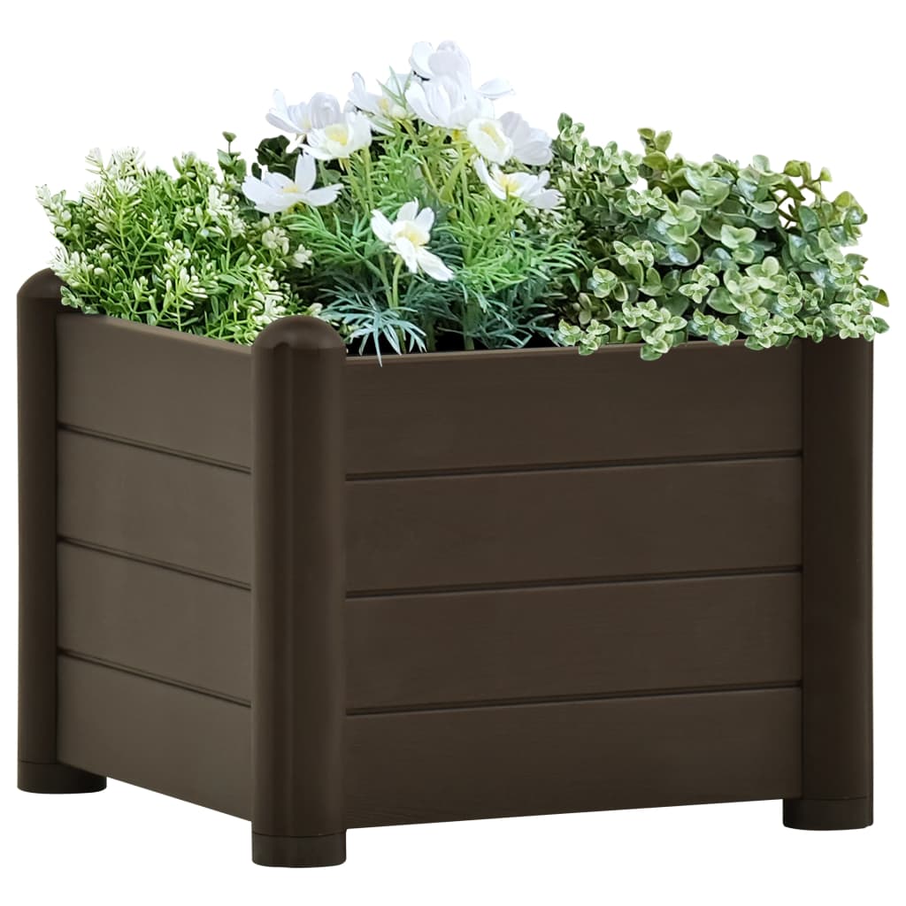 Høybed PP mocca 43x43x35 cm