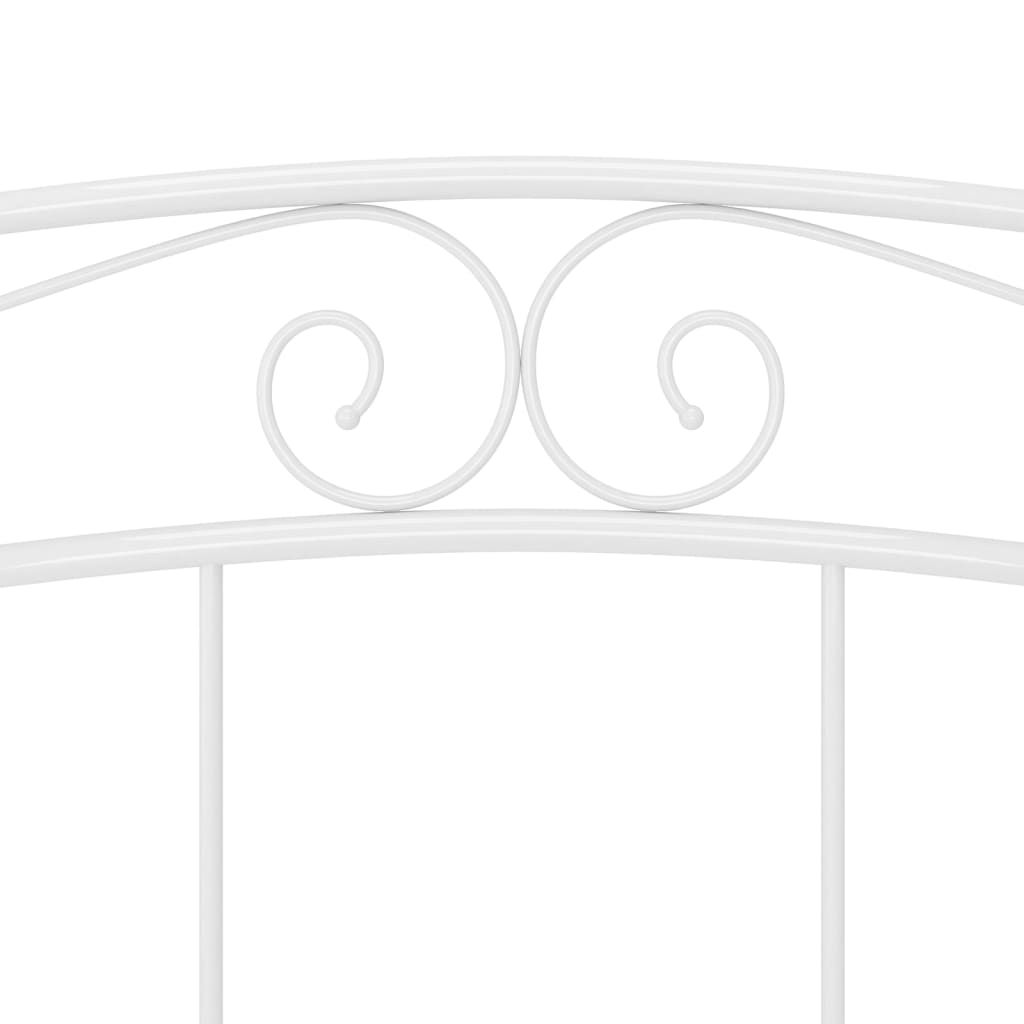 Sengeramme hvit metall 180x200 cm