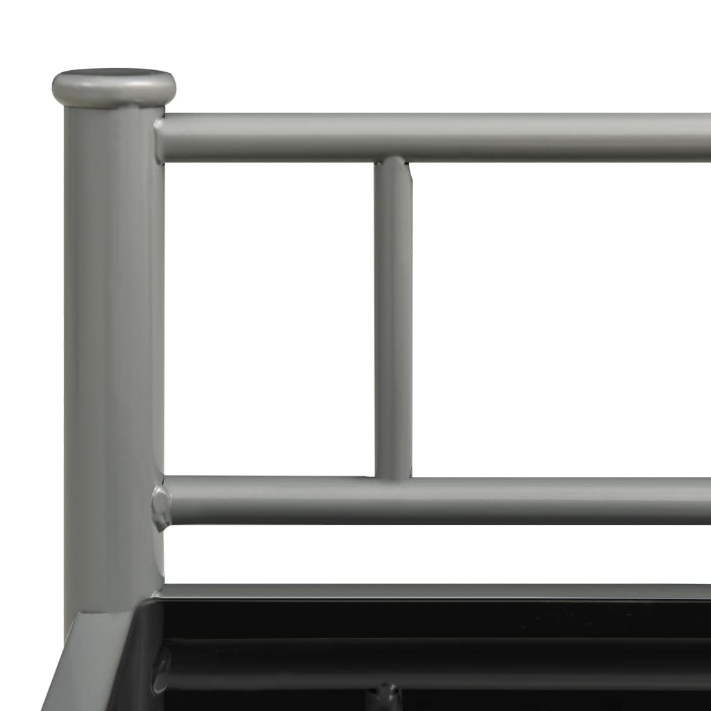 Nattbord 2 stk grå og svart metall og glass