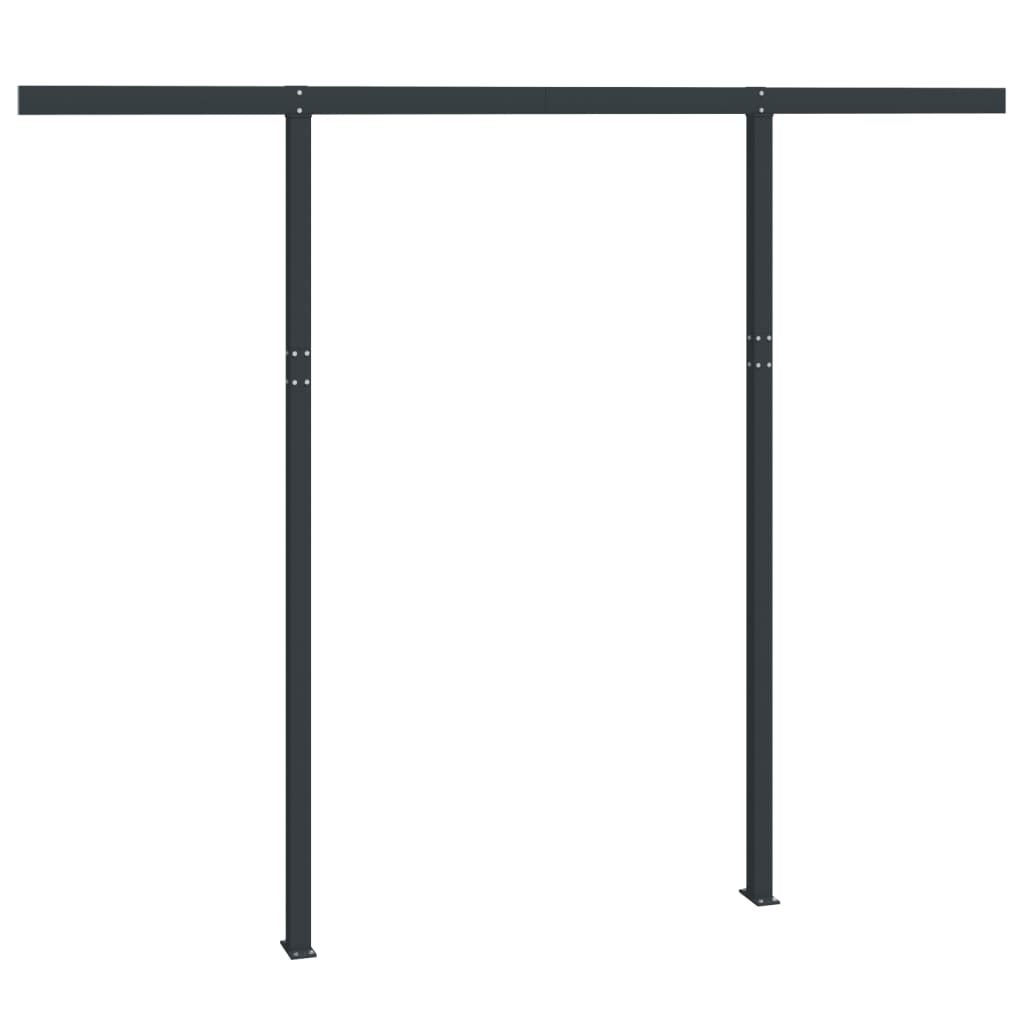 Markisestolpesett antrasitt 300x245 cm jern